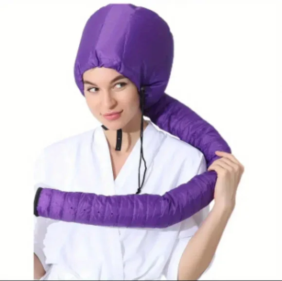 1pc Soft Bonnet Hooded Hair Dryer Attachment - Picture 1 of 6